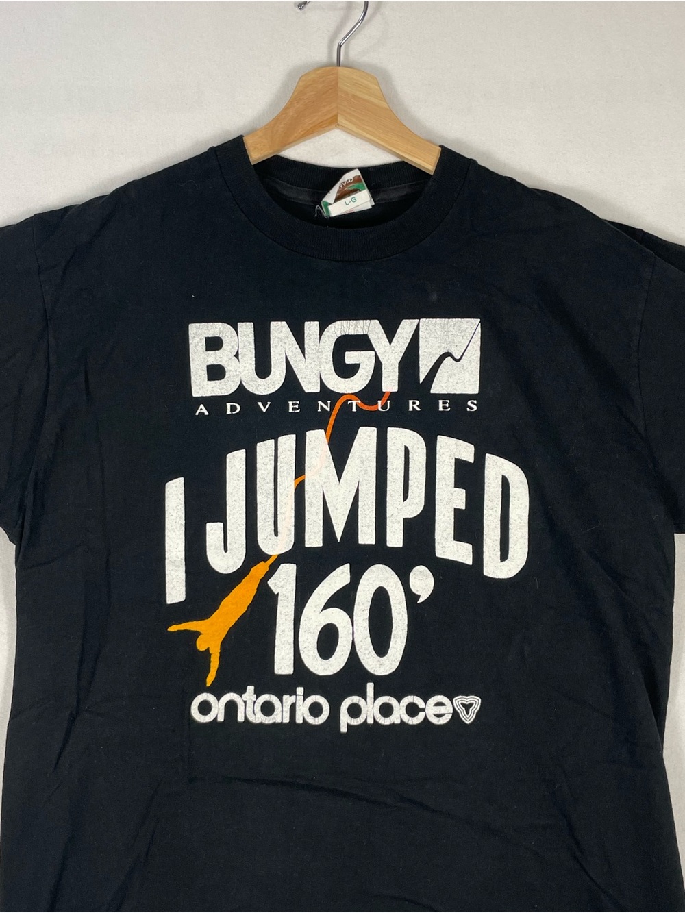 Vintage Ontario Place Canada Naturals by Penmans Bungy Adventures T shirt Sz L